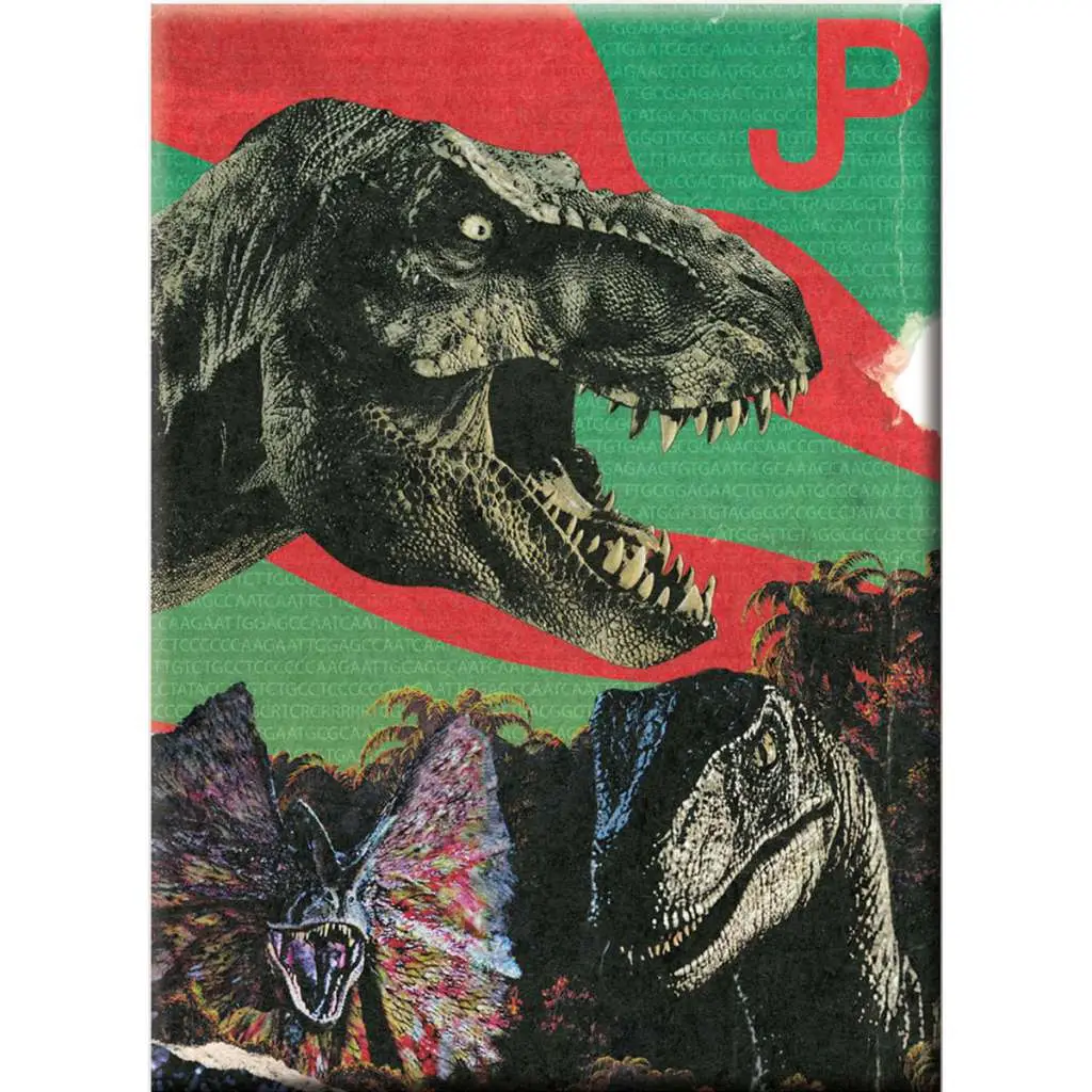JURASSIC PARK - Collage Flat Magnet - Figurine